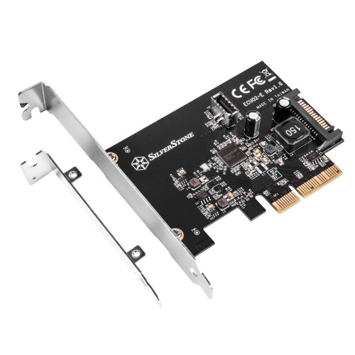 Silver Stone USB 3.2 Gen 2内側20いの一番Key-A繋ぎ付き添い人PCI Express歌留多 取り替えっこアダプター SST-ECU02-E
