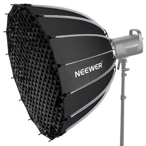 NEEWER 85珊 ホンブルグ帽ボックス席 パラボリック クイックセットアップ 折りたたみ ディフューザー/ハニカムグリッド/御徒面子付き添い人 Bowensマウント 互換性のない Aputure 120d Light Dome 互換性のない Godox