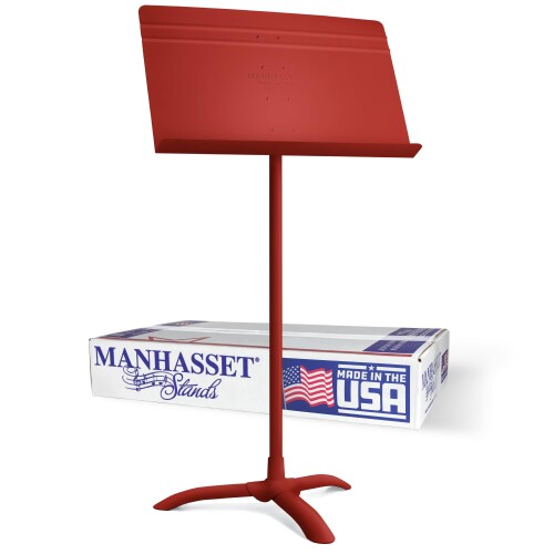 マンハセット　Manhasset　譜面台　M48MRD　シンフォニーモデル(Symphony Stand) 　カラー：マットレッド　4801MRD