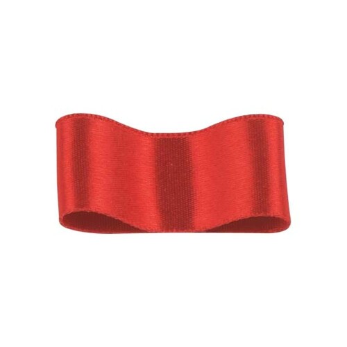 RibbonBon シルクシングルサテンリボン #014 クリムゾン 24mm幅 巻(30m) 9サイズ50色展開