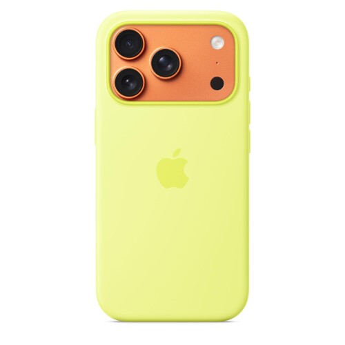 Apple MagSafe相応うiPhone 17 Proケイ素樹脂容れもの - ネオン黄色