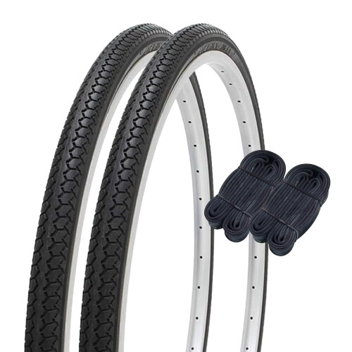 シンコー(Shinko) 24in 銀輪 タイア 1.2粍肉厚熱電子管 各2本書き割り ありの実巻 DEMING L/L 24×1 3/8 黒いこと W/O SR078 60137