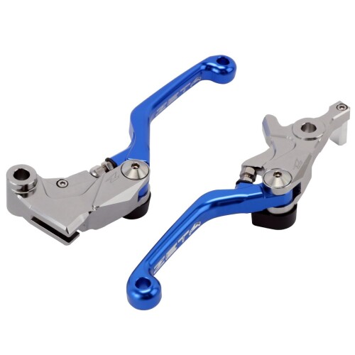 ジータレーシング(ZETA RACING) KLX250,KLX230/S/R,KLX125,D-TRACKER X,D-TRACKER125,VERSYS-X250/300&hellip;etc ピボットレバーセットCP 3フィンガー ブルー ZE44-6012 ダートフリーク DIRTFREAK F5076｜マニッシュボーイ