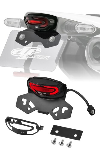 ジータレーシング(ZETA RACING) CRF250L/L(S)/RALLY/RALLY(S)(MD47)'21-25, CRF300L/RALLY '21-25 LED ライン テールホルダーキット レッド 軽量 防水 コンパクトデザイン 整備性向上 配線加工不要 道路運送車両｜マニッシュボーイ 10,436円