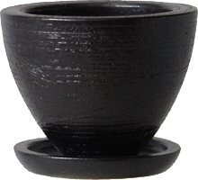 プラスガーデン 植木鉢・受皿セット ネストミドル Φ240ｍｍ 底穴あり ブラック 信楽焼 446-02 8,839円