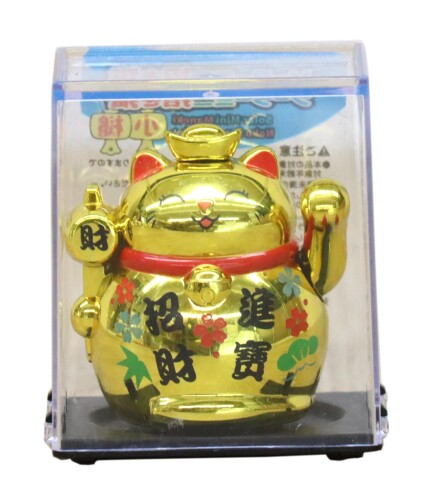 ミニ 手ぶり 招き猫(小槌)（金）ソーラー モビール式 60個仕掛ける まとめ買い 外国人が喜ぶ 日本のお差し上げ物 せつ然たる入れもの入り口・入口