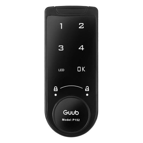 グーブ(Guub) P152VZ-コマーシャル03 ロッカー・押し込み陰電子錠 非公式 暗証電話番号 管理すること者電話番号 黒いこと