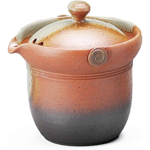 ヤマキイカイ 仕立て上げる急須 茶逢 一心不乱灰釉 天ろ 急須 10×9×H10糎 常滑焼 Y325