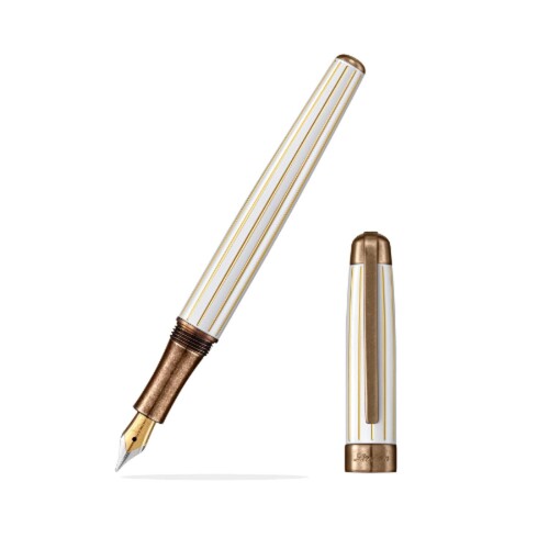 ラバン 筆 細字 F LABANアンティークII 白いこと サクラ色ゴールド PF-9191-11WTATPG