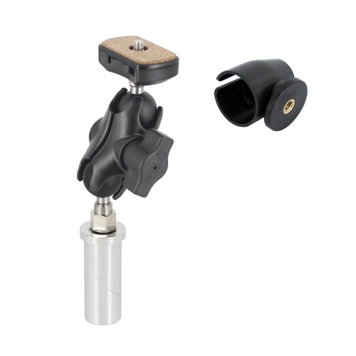 REC-MOUNTS 自動二輪車 ステムホールマウントセットS[ファイ]23-25 Stem hole mount set for パナソニック ウェアラブルカメラ HX-A1H/HX-A500用