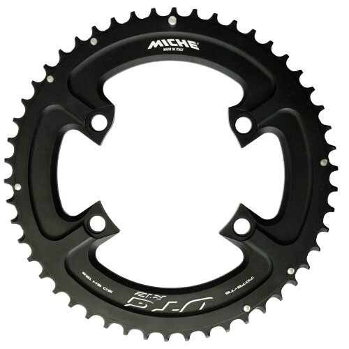 ミケ（MICHE） UTG R92 FC-R9200相応う アウターチェーンリング 58T 黒いこと シマノ12S用