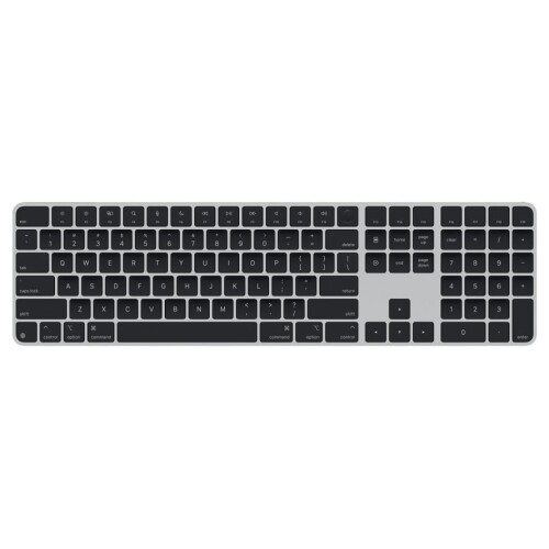 Appleケイ素樹脂積み上げるMacひな形用Touch ID積み上げるMagic Keyboard(テンキー付き添い人)- 英語(US)- 黒いこと手当たり ???????