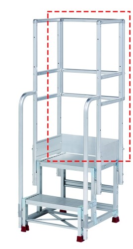 YAMAZEN (PiCa) YPS作業台 作業用踏み台 作業台 オプション品 背面 正面幅500mm用 YPO-H50