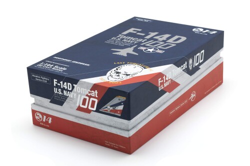 F-14D スーパートムキャット ♯100 アメリカ海軍 第2戦闘飛行隊「バウンティ・ハンターズ」 2003年 最終飛行 VF-2 NE100 BuNo.163894 1/144スケール ダイキャスト製 完成品モデル|マニッシュボーイ