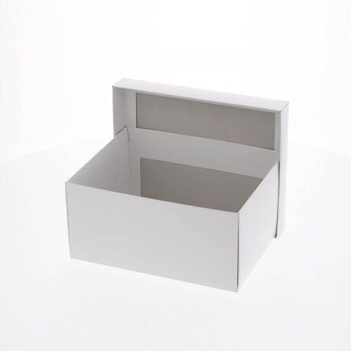 HEIKO 箱 白無地箱 エスプリボックス B-2 006893600 1ケース(10枚入×10袋 合計100枚)|マニッシュボーイ