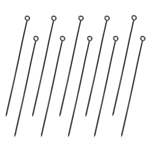 色合い変わり種縄索打ち切り 丸型 茶(10本入) (ｄ:径)13粍ｘ(L:首下長さ)900粍 鉄/色合い/打込丸カン (daidohant) 00089109