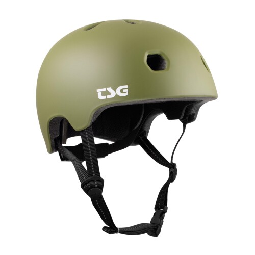 スケートボード BMX 自転車 ヘルメット 軽量 ティーエスジー(TSG)Meta Solid Color - Satin Olive, JXXS/JXS