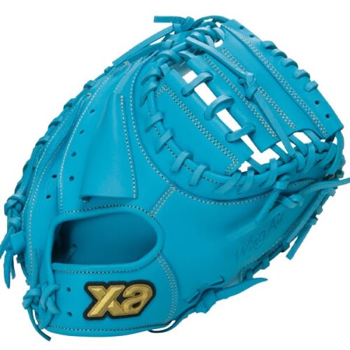 ザナックス(Xanax) 野球 軟式ジュニアミット ウィングエアー 捕手用 スカイブルー(40) 右投用 BJC26MC1W|マニッシュボーイ