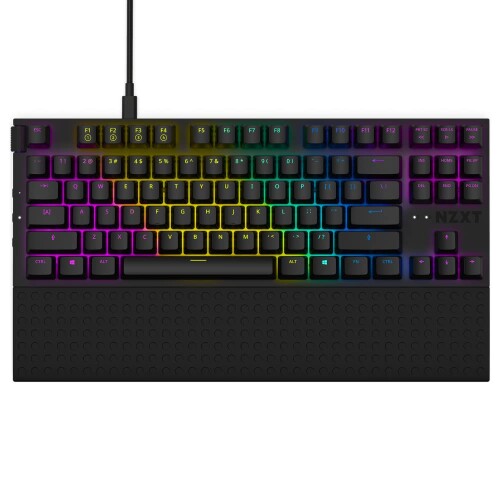 NZXT FUNCTION TENKEYLESS ゲーミングキーボード 黒いこと KB-1TKUS-BR KB591