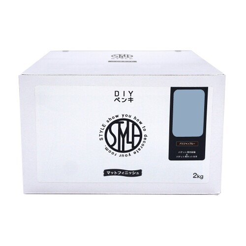 ニッペ 絵の具 絵の具 STYLE DIY絵の具 2kg パリジャン青み 水溶性 つやなし 屋内 日本製 4976124885372