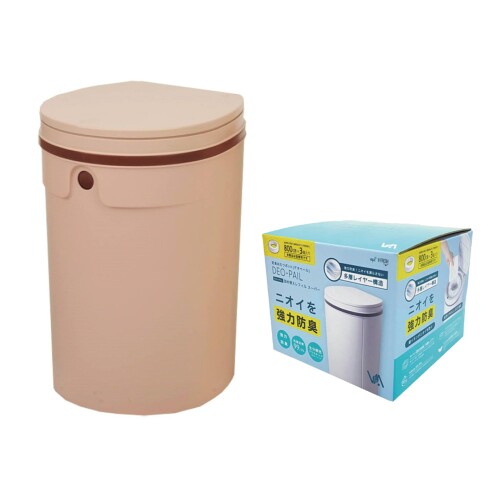 御襁褓かた付ける用紙くずかご 御襁褓かた付けるポット DEO・PAIL（デオペール） ミニ 12L テープ1個付 防臭 消臭 抗菌 もの言う花 介護用+多層豪然たる防臭テープ3個書き割り 点火装置さくら色