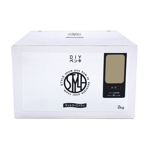 ニッペ 絵の具 絵の具 STYLE DIY絵の具 2kg あく色 水溶性 つやなし 屋内 日本製 4976124885129