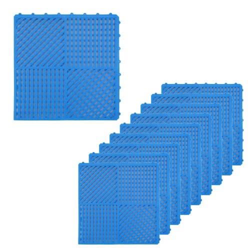 やわらか繋ぎ合わせるスノコ 青碧 柔らかみ塩ビ PVC引っ敷き 300x300粍 広さに合わせて飾り気の無い合わせ目 水はけ スウィミングプールやロッカーお座敷、回廊、シャワー室など 軽く滑りにくい柔らかみPVC原料品