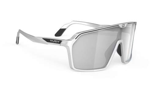 (RUDYPROJECT) サングラス スピンシールド ポディウムコレクション シルバーマット-レーザーブラック 重量 : 26グラム-レンズ幅:147mm-テンプル長:125mm-高さ61mm-5カーブレンズ
