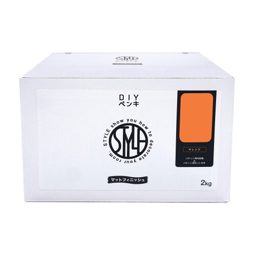 ニッペ 絵の具 絵の具 STYLE DIY絵の具 2kg オレンジ色 水溶性 つやなし 屋内 日本製 4976124885501