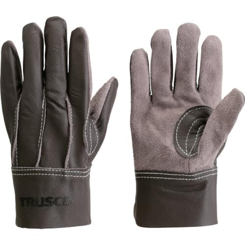 TRUSCO(トラスコ) 牛本革製グローブ 赤銅色 L TKBR-L x 10 双