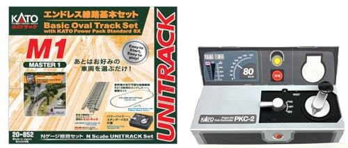 KATO はじめようNゲージ エンドレス線路基本セット マスター1 「KATO運転遊びキット (ペーパークラフト)」同梱セット 鉄道模型 入門セット 20-852CP24w