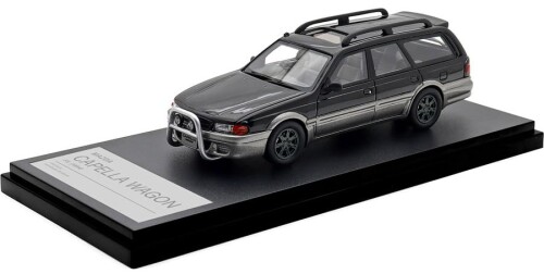 インターアライド (INTERALLIED) Hi Story 1/43 マツダ CAPELLA WAGON FX (1994) ブリリアントブラック/サイレントシルバーメタリック 完成品 HS506BK｜マニッシュボーイ