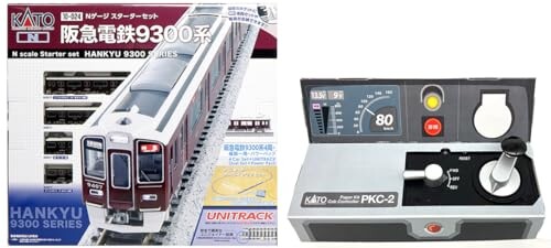 KATO はじめようNゲージ スターターセット 阪急電鉄9300系 「KATO運転遊びキット (ペーパークラフト)」同梱セット 鉄道模型 入門セット 10-024CP24w