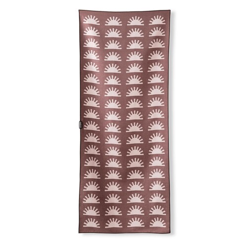 THE NOMADIX TOWEL ノマディックスタオル Sunshine/Burgundy 大判 西洋手ぬぐい 瑜伽 引っ敷き 速乾 吸水 防臭