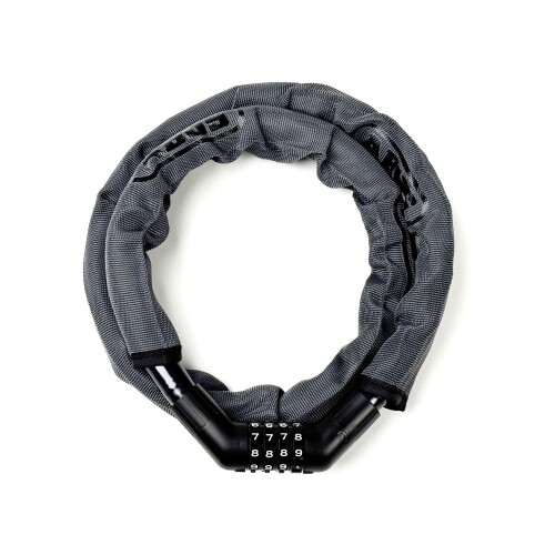 ABUS(アブス) 信頼の100年続くドイツブランド 自転車 鍵 ロック ロードバイク鍵 アーマードケーブルロック ダイヤル式 盗難見舞金制度 110cm グレー (1360)