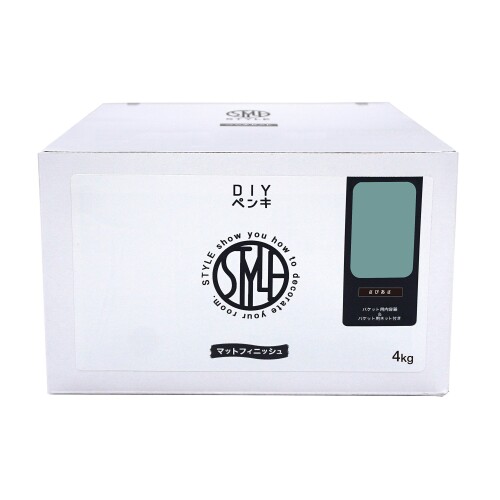 ニッペ 絵の具 絵の具 STYLE DIY絵の具 4kg さびあさ 水溶性 つやなし 屋内 日本製 4976124886782 花・ガーデン・DIY-塗装用品-塗料缶・ペンキ