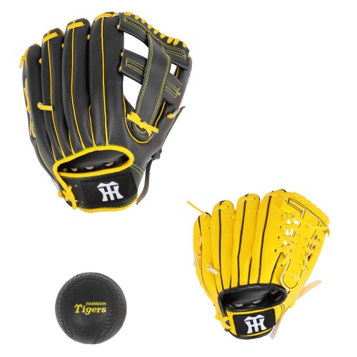 阪神タイガース×GP(ジーピー) 野球 親子 キャッチボール グローブ セット やわらかいボール付属 右投げセット