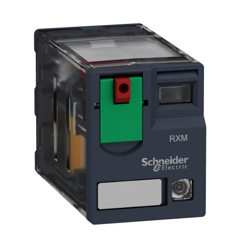 シュナイダーエレクトリック(Schneider Electric) ミニユニバーサルリレー, Harmony電磁リレー, 6A, 4極, LED付, テストボタン付, 230VAC 10個入り RXM4AB2P7