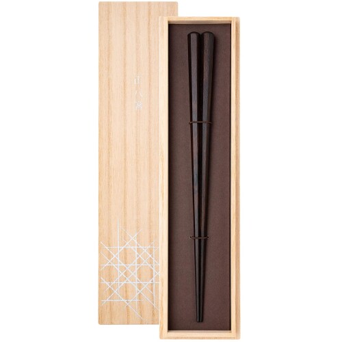 箸蔵まつかん(Hashikura Matsukan) 箸 高級 天然木 23.5cm 正八箸 黒檀 八角 黒 日本製 G-64717｜マニッシュボーイ 10,896円