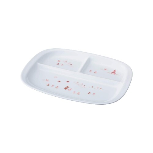 Noritake ノリ竹 夕ご飯一皿 26珊 点火装置踏み段 お子さん用食器 陰電子領域相応う 食洗器相応う 1枚 さくら色 ファインポーセレン(強化因子瀬戸もの) 69701K/5002-1