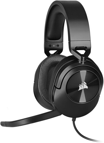 CORSAIR HS55 STEREO コルセア サラウンド 3.5mmコネクタ ゲーミングヘッドセッ トMac/PS5/PS4/ Xbox Series/Switch対応 Discord認証 -カーボン- CA-9011260-AP ステレオ