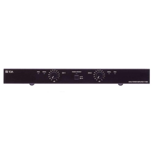TOA パワ－アンプリファイアー 90W×2通信路 P-60D