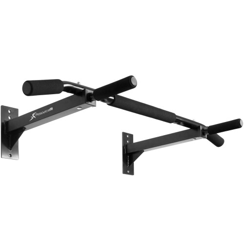 ProsourceFit Fit Wall-Mounted Pull-Up/Chin-Up Bar, Heavy Duty 300 lb. Capacity, Black