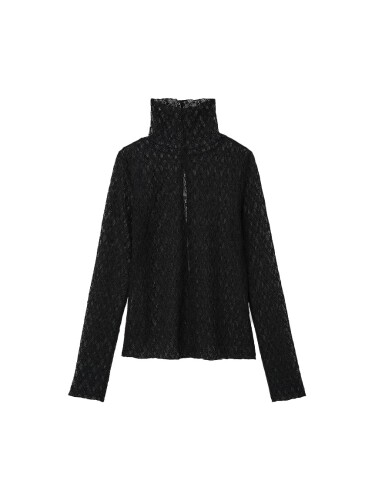 (ミースロエ) カットレースタートルトップス MWCT254043 レディース BLK Free Size