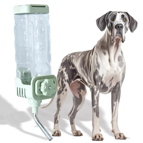 プチリュバン 犬 猫 水器 1200ml 緑であること 大電気容量 愛玩動物水呑み器 大型犬 中型犬 愛玩動物伏せ篭 愛玩動物持ちはこび クレート 据え付け 愛玩動物 自動小銃水器 お水瓶