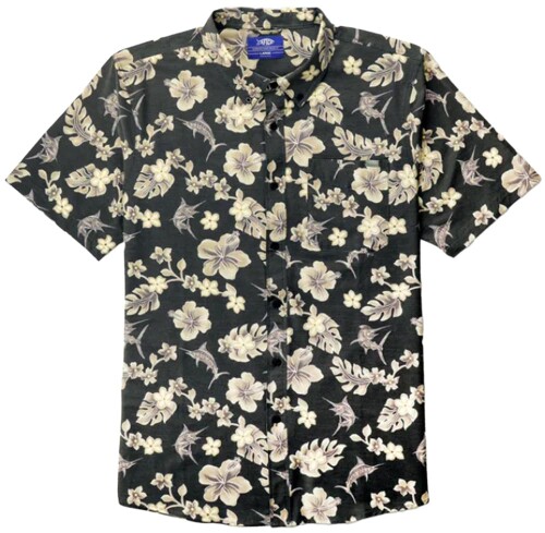 アフコ(Aftco) 小船赤ちょうちん SS ボタンダウンシャツ 黒いこと XXL大きさ (Boatbar SS Button Down Shirt Black XL) M45346
