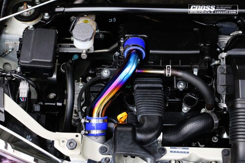 テイクオフ エアインテークパイプ チタンVer. アルトワークス/ターボRS HA36S/ハスラーターボ MR52S/スペーシアカスタムターボ MK53S|マニッシュボーイ