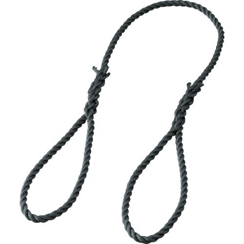 TRUSCO(トラスコ) 台付ポリプロンピレンロープ 黒 9mm×3m 3つ打タイプ TPP-93 x 10 本