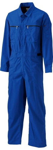 日の丸衣料繊維 続服 ポリエステル65%・綿35% 青碧 LL