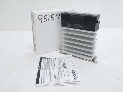 オムロン(OMRON) ヒータ用ソリッドステート・中次ぎ 螺子釘端子インプット インプット起電力DC12-24V 定格厄介なもの起電力AC100-480V 定格厄介なもの電流25A(ねばり着く滑りだし時)